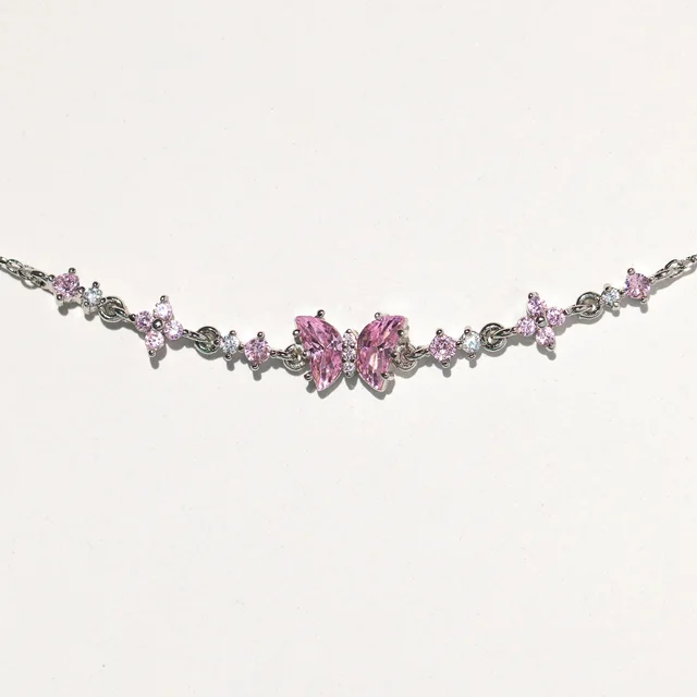 Zircon Butterfly Bracelet Female Retro Silver - Shop at LoveMi