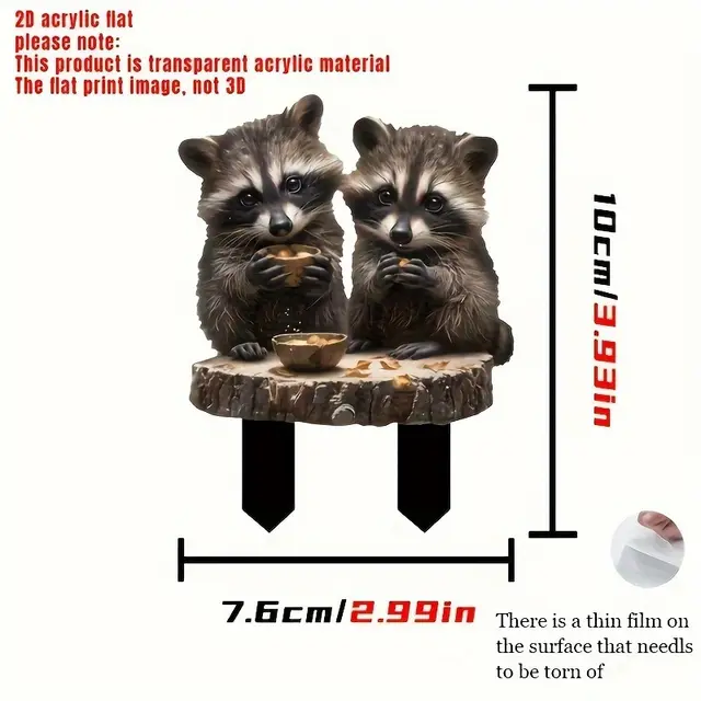 2D Acrylic Garden Stake Floor Outlet Decoration Props Scd257 - Shop at LoveMi