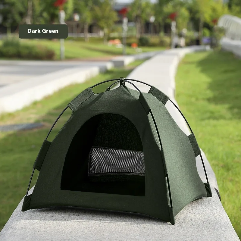 Cat Nest Four Seasons Universal Tent Canvas Army Green - Shop at LoveMi