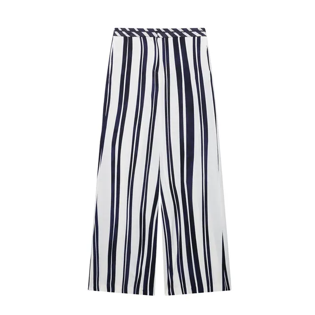 European And American Style Striped Halter Top Loose Trousers Pants - Shop at LoveMi