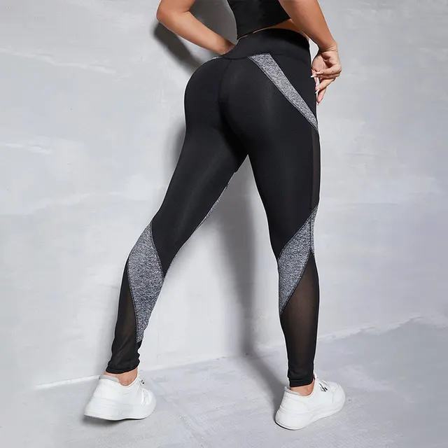 Women's Hip lifting Sweat wicking Leggings Black And Gray - Shop at LoveMi