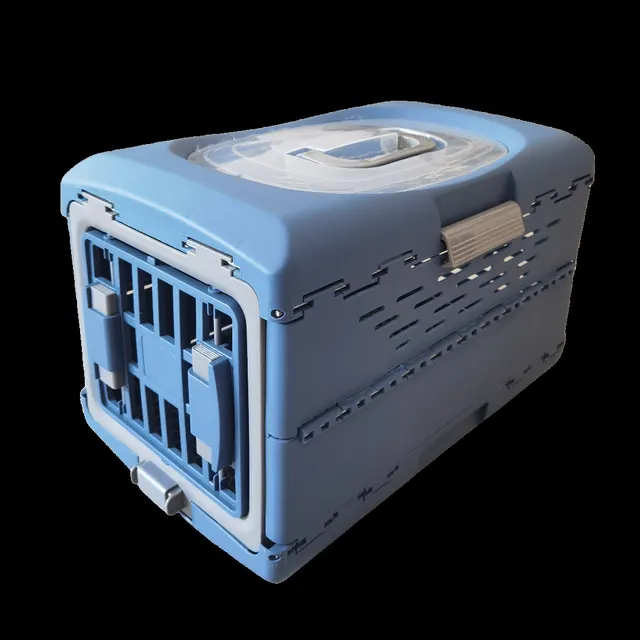 Fan Pet Portable Flight Case Folding Far Peak Blue Small Size - Shop at LoveMi