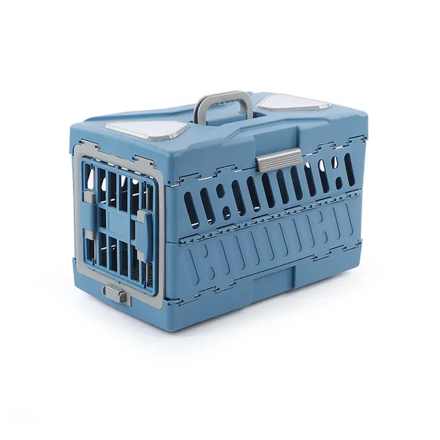 Fan Pet Portable Flight Case Folding Yuefeng Blue Large - Shop at LoveMi