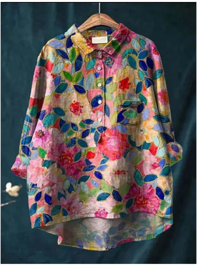 Ladies Fashion New Casual Shirt Animal Print Shirt Acs13 S - Shop at LoveMi