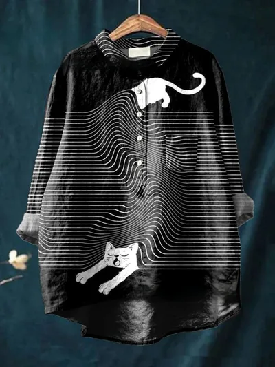 Ladies Fashion New Casual Shirt Animal Print Shirt Acs9 Xl - Shop at LoveMi