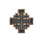 Black Jerusalem Cross