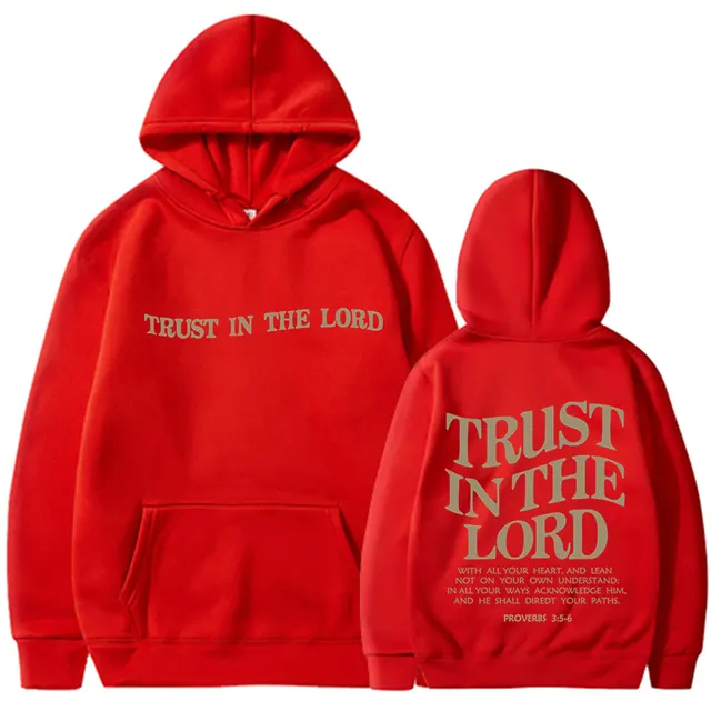 Women's Letter Print Sweatshirt Hoodie Red 311 - Shop at LoveMi