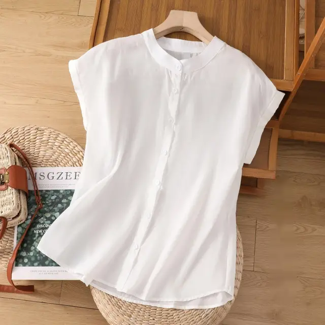 Women's Summer Loose Comfort And Casual Top White - Shop at LoveMi