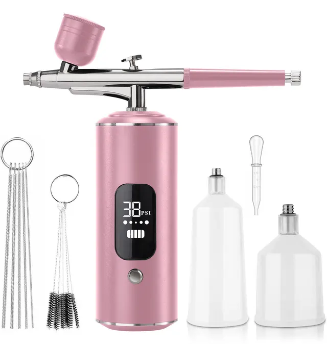 Air Compressor Kit Electric Spray Gun Spray Pen Pink Suit A - Shop at LoveMi
