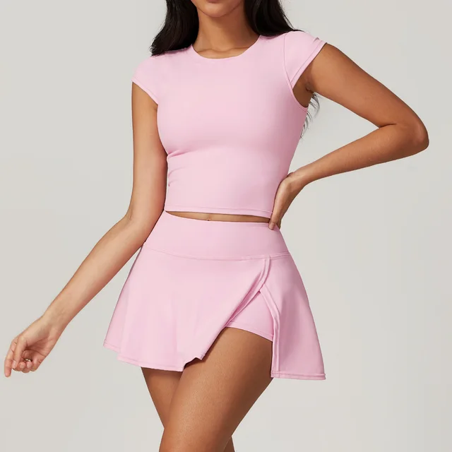 Women's Quick drying High Waist Hip Lift Workout Exercise Outfit Pink - Shop at LoveMi