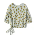 Gray Green Bottom Polka Dot