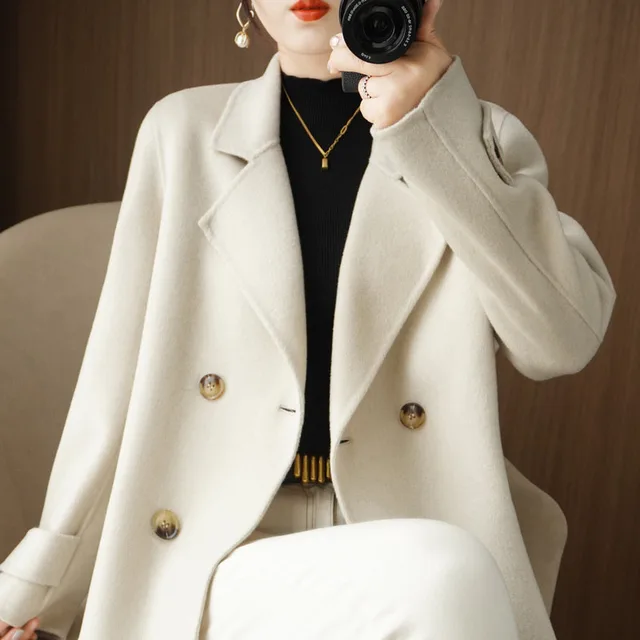 Coat Graceful And Fashionable Trendy Women's Clothing Apricot - Shop at LoveMi