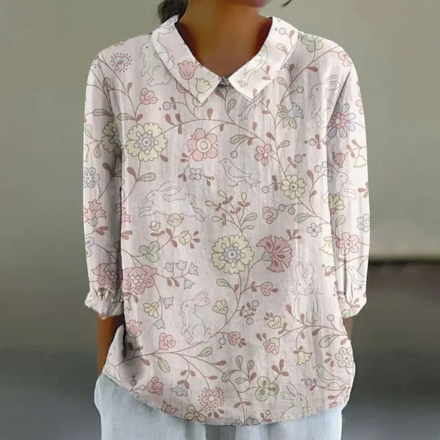 Women's Fashionable Retro Floral Print Shirt Xl2462Hyh7 - Shop at LoveMi
