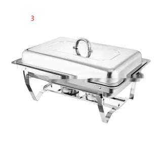 Stainless Steel Thickened Buffet Stove - Three Grids