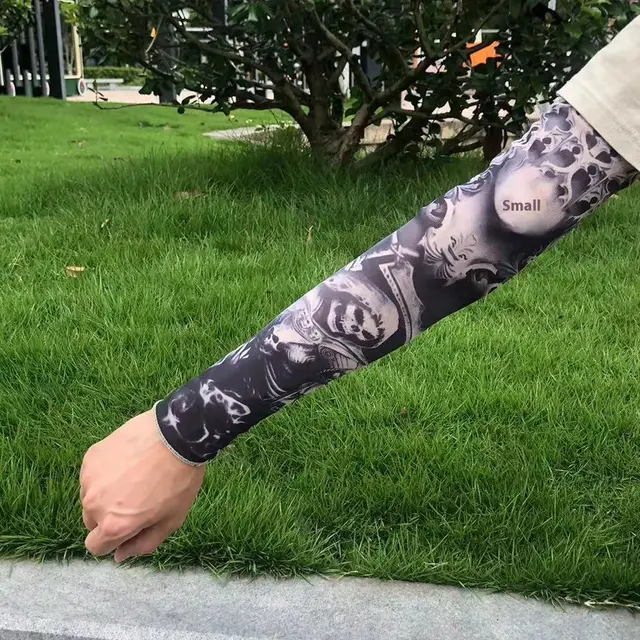 Outdoor Sports Tattoo Oversleeve Flower Arm Tattoo Polyester Sunscreen Sets T223 Single Pack - Shop at LoveMi
