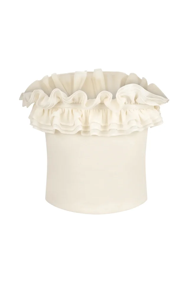Summer Women's Ruffled Tube Top Short Skirt Suit White Top - Shop at LoveMi