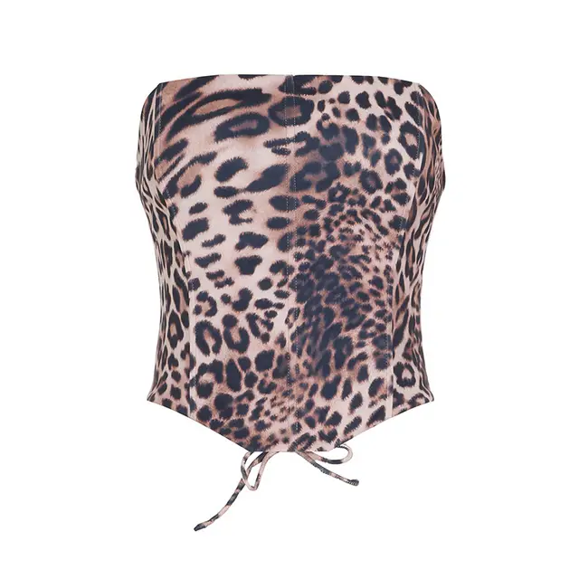 New Backless Lace up Fishbone Waist Tube Top Women's Inner Wear Brown - Shop at LoveMi