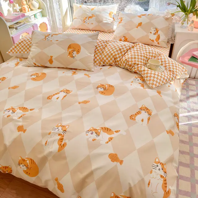 Skin friendly Cotton Quilt Cover For Home Use Cat - Shop at LoveMi