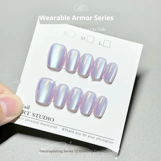 Electroplating Cat Eye 12 Dawn Purple Mist Internet Celebrity Aurora Armor Wear Armor Dm0012 M - Shop at LoveMi