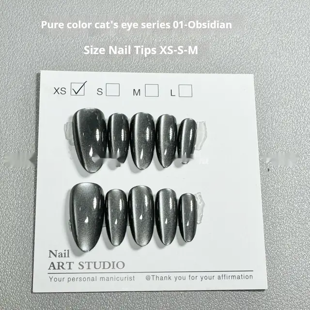 Solid Color Cat Eye Series 01 Obsidian Aurora Armor Wear Armor Medium Ellipse Xs - Shop at LoveMi