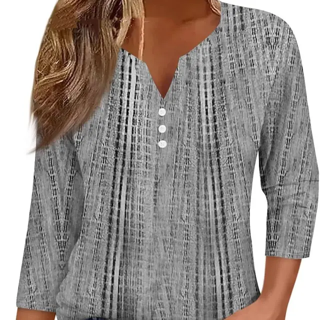 V neck Fashionable Casual Women's Top Jyq4806303 - Shop at LoveMi