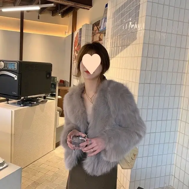 Young Coat Woolen Net Women's Winter Short Korean Style Soft Fog Cocoa Color - Shop at LoveMi