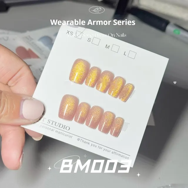 Yellow Peach Sauce Micro Glass Bead Pure Want To Wear Armor Bm003 M - Shop at LoveMi