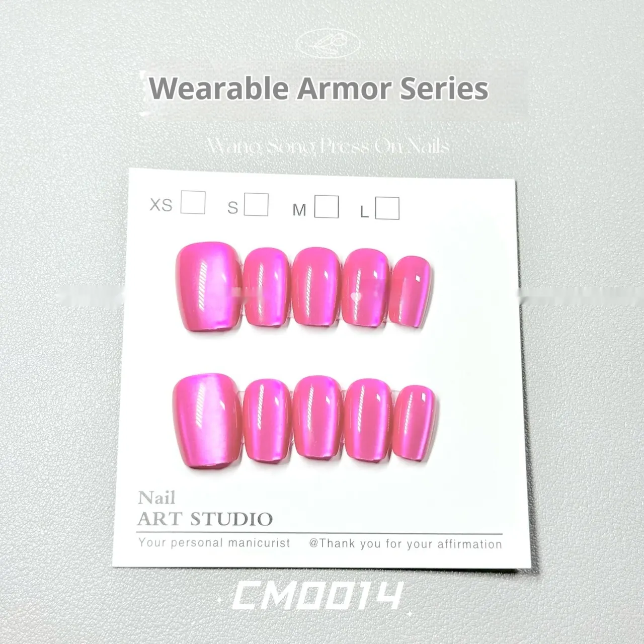 Solid Color Cat Eye 14 Dragon Fruit Ins Internet Celebrity Pure Want To Wear Armor - M0014 Pitaya M