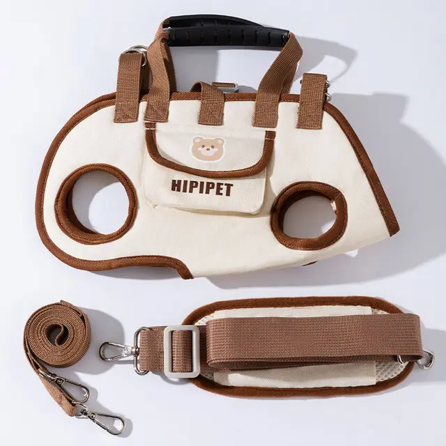Pet Dog Small Dog Cat Portable Crossbody Handbag Lomi Brown - Shop at LoveMi