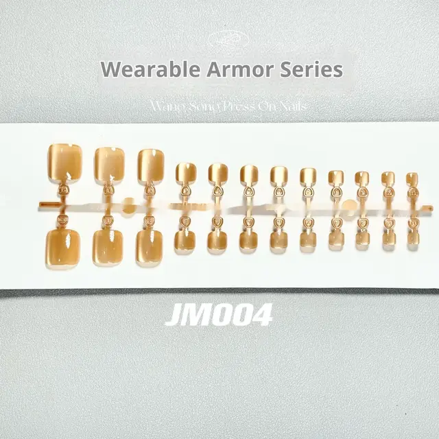 Toenail 004 Gou Snow Trace Internet Celebrity Micro Glass Bead Cat Jm004 24 Pieces - Shop at LoveMi