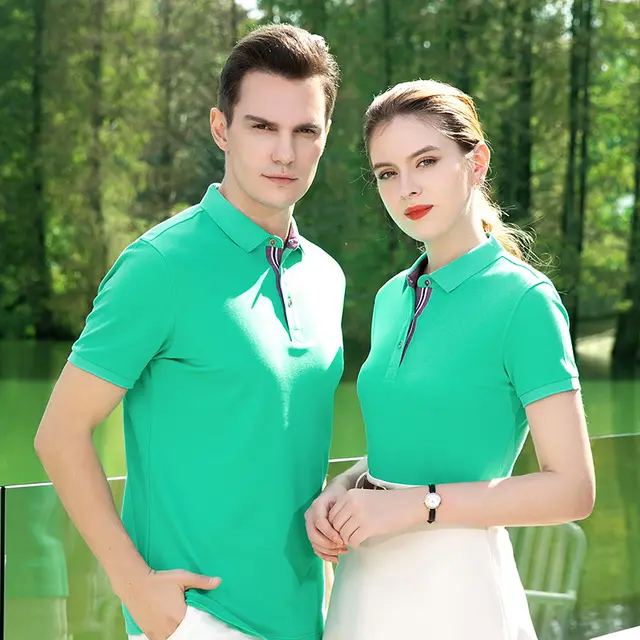 Polo Shirt Summer Long staple Cotton Overalls 2268 Tiffany Blue - Shop at LoveMi