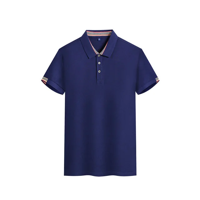Polo Shirt Summer Long staple Cotton Overalls 2269 Dark Blue - Shop at LoveMi