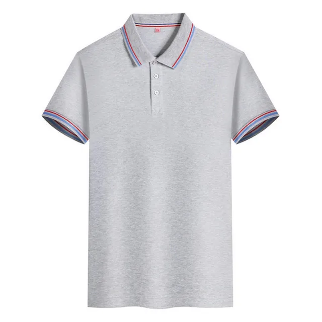 Polo Shirt Summer Long staple Cotton Overalls 2281 Gray - Shop at LoveMi