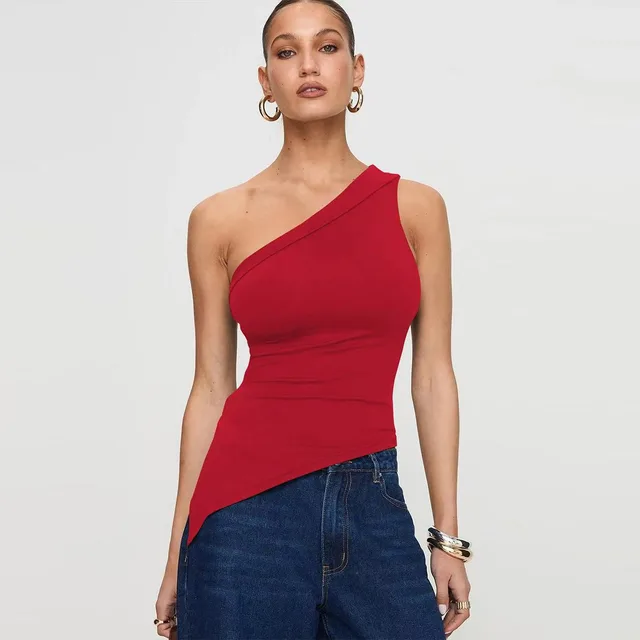 Women's Irregular Slit Design High grade Top Gray - Shop at LoveMi