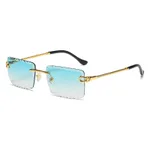 Gold Frame Gradient Green