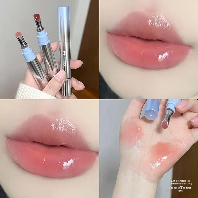 Mirror Water Light Fashion Personality Lip Gloss Lipstick A7802 Silver Ice - Shop at LoveMi
