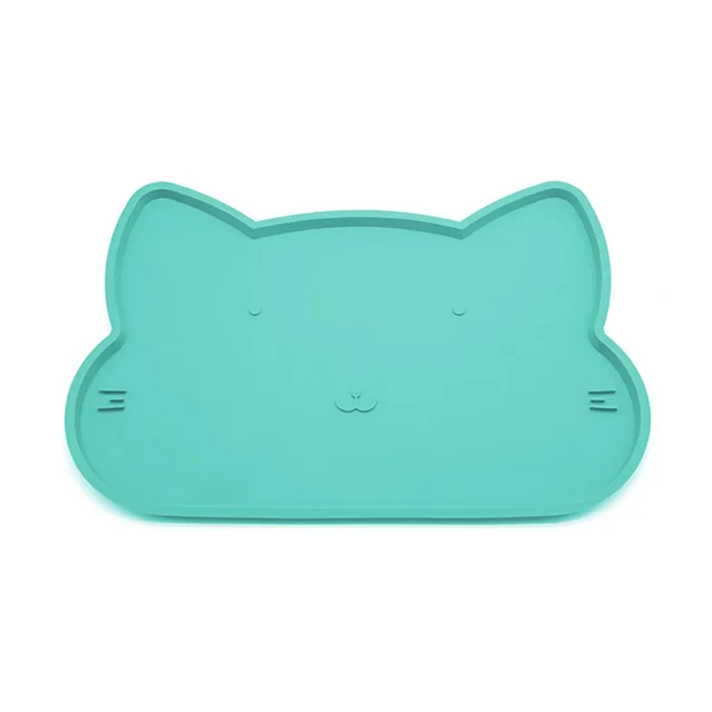 Silicone Pet Placemat Waterproof Non slip Feeding Mat Green Large - Shop at LoveMi