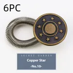 No 10 Copper Stars Round 6Pc