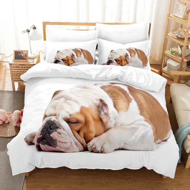 Bed Three piece Set Cute Pet Dog Series Bedding Four piece Set Rh00002 - Shop at LoveMi