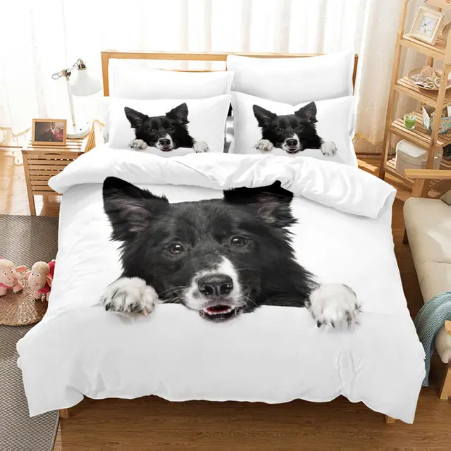 Bed Three piece Set Cute Pet Dog Series Bedding Four piece Set Rh00004 - Shop at LoveMi