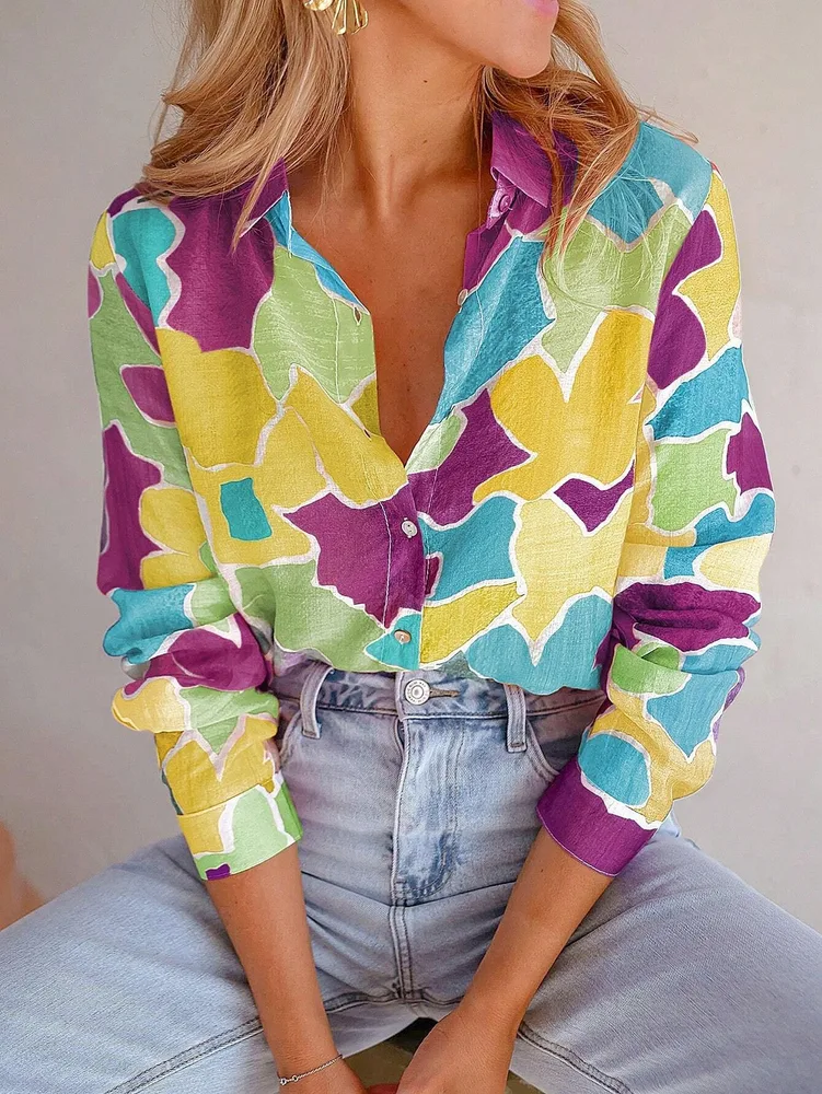 Women's Fashion Casual All match Short sleeved Shirt Wg25Rq250421Y034 5Xl - Shop at LoveMi