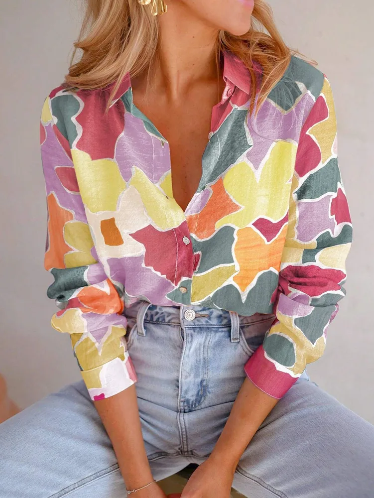 Women's Fashion Casual All match Short sleeved Shirt Wg25Rq250421Y035 L - Shop at LoveMi