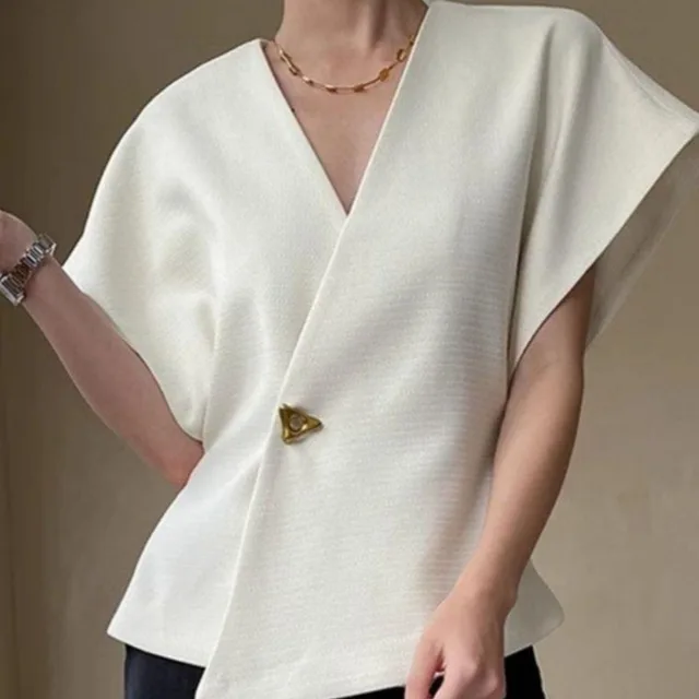 Vest Suit French Style Temperament Top For Women White - Shop at LoveMi