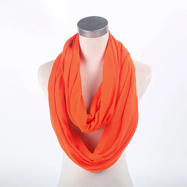 Women's Stylish And Versatile Seamless Scarf Shawl Seamless Orange - Shop at LoveMi