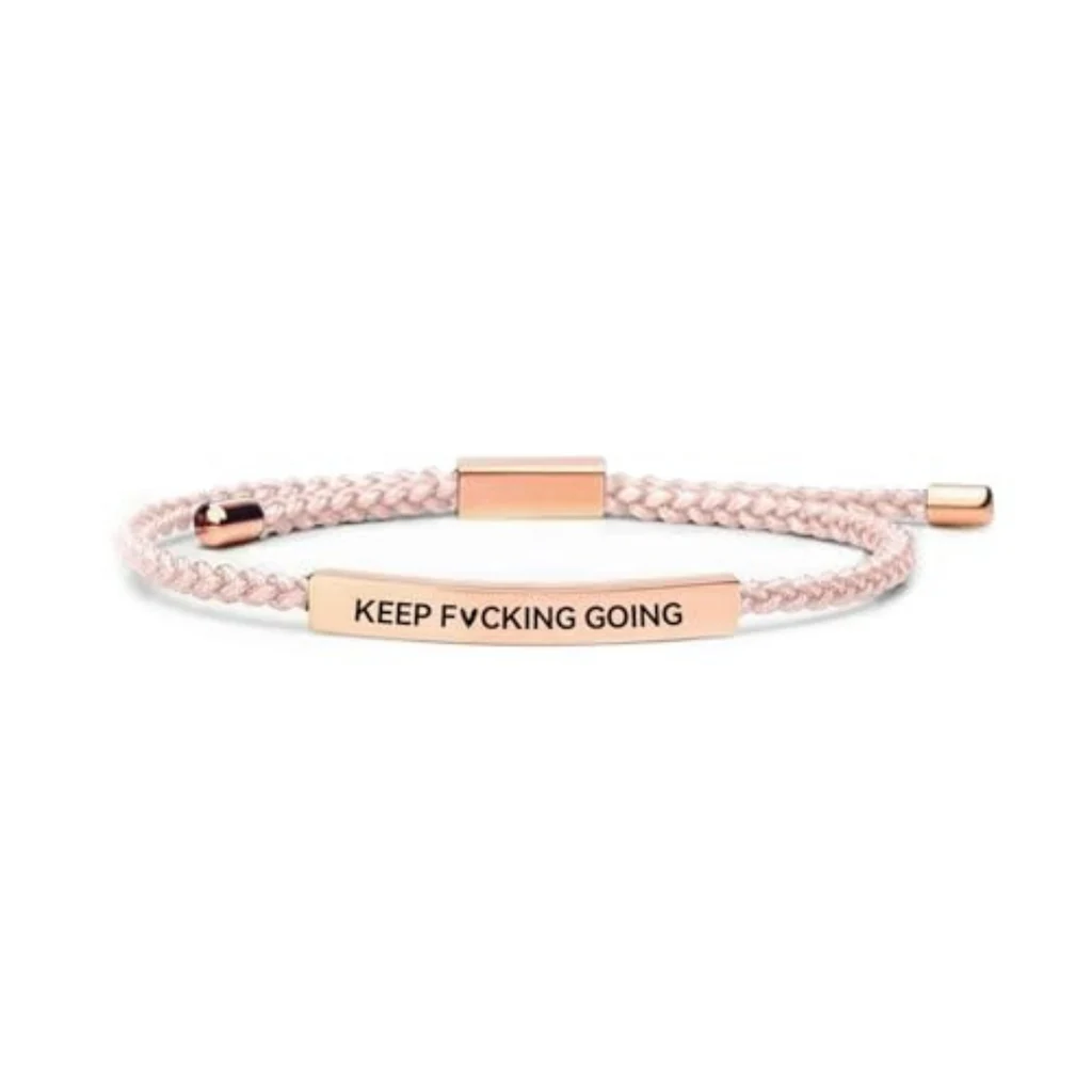 Adjustable Bent Tube Engraved Bracelet - Color51