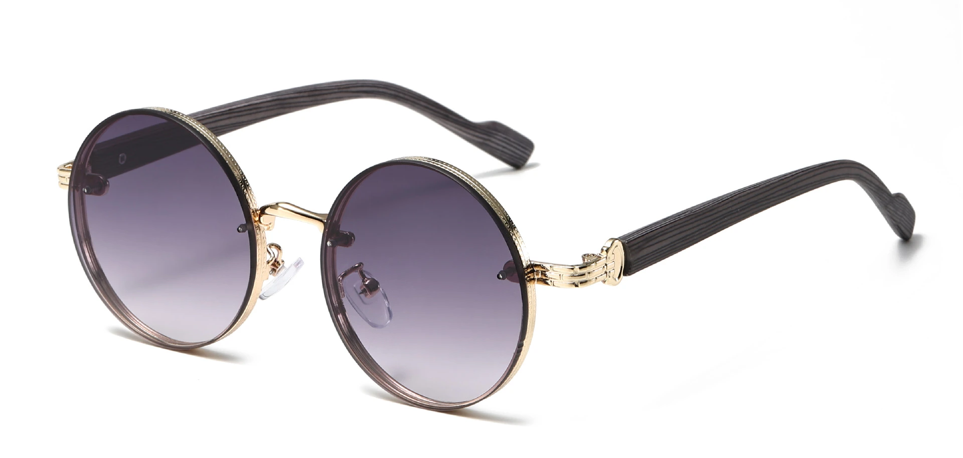 American Classic Metal Round Frame Sunglasses Personality Trend High Sense - Type D