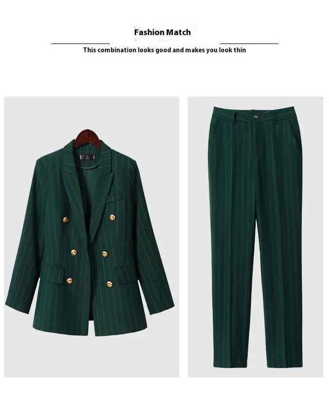 Fashion Office Lady Formal Pants Suit Green Silk Trousers - Shop at LoveMi