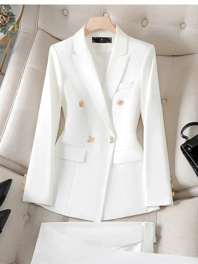 Fashion Office Lady Formal Pants Suit White Suit Pants - Shop at LoveMi