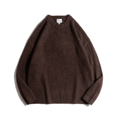 Retro Loose Sweater Autumn Clothing Brown - Shop at LoveMi