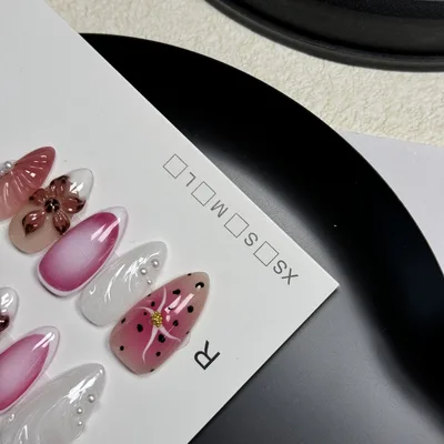 New Nail Beauty Patch Hand painted Three dimensional Carved Cute Color - Shop at LoveMi